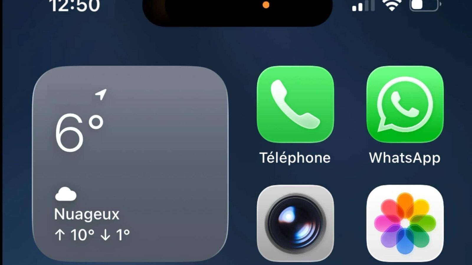 Ce petit point orange en haut de votre écran signifie qu'une app vous écoute en ce moment