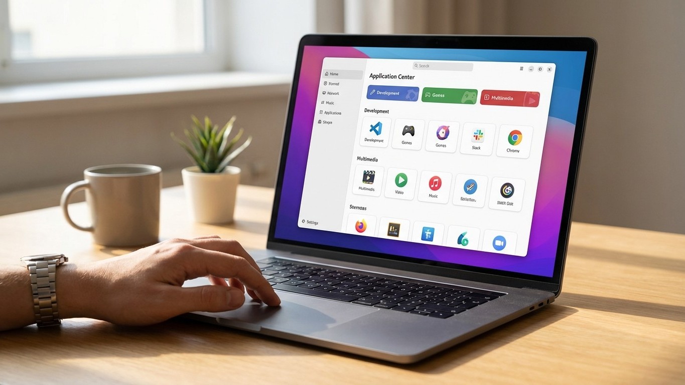 Installer un logiciel sur Linux sans terminal : centre d’applications et alternatives