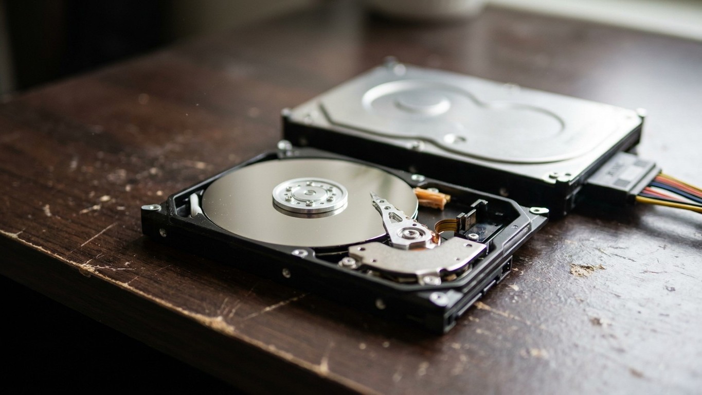 J'ai rebranché un disque dur resté 5 ans dans un tiroir : le bruit qu'il a fait m'a tout de suite fait comprendre que c'ét...