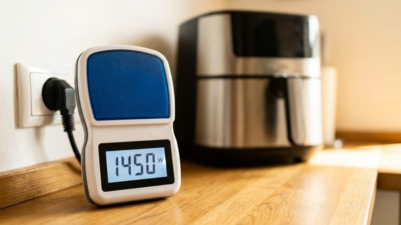 Mon air fryer était éteint mais toujours branché : j'ai posé un wattmètre avant de me coucher et le chiffre du matin m'a f...