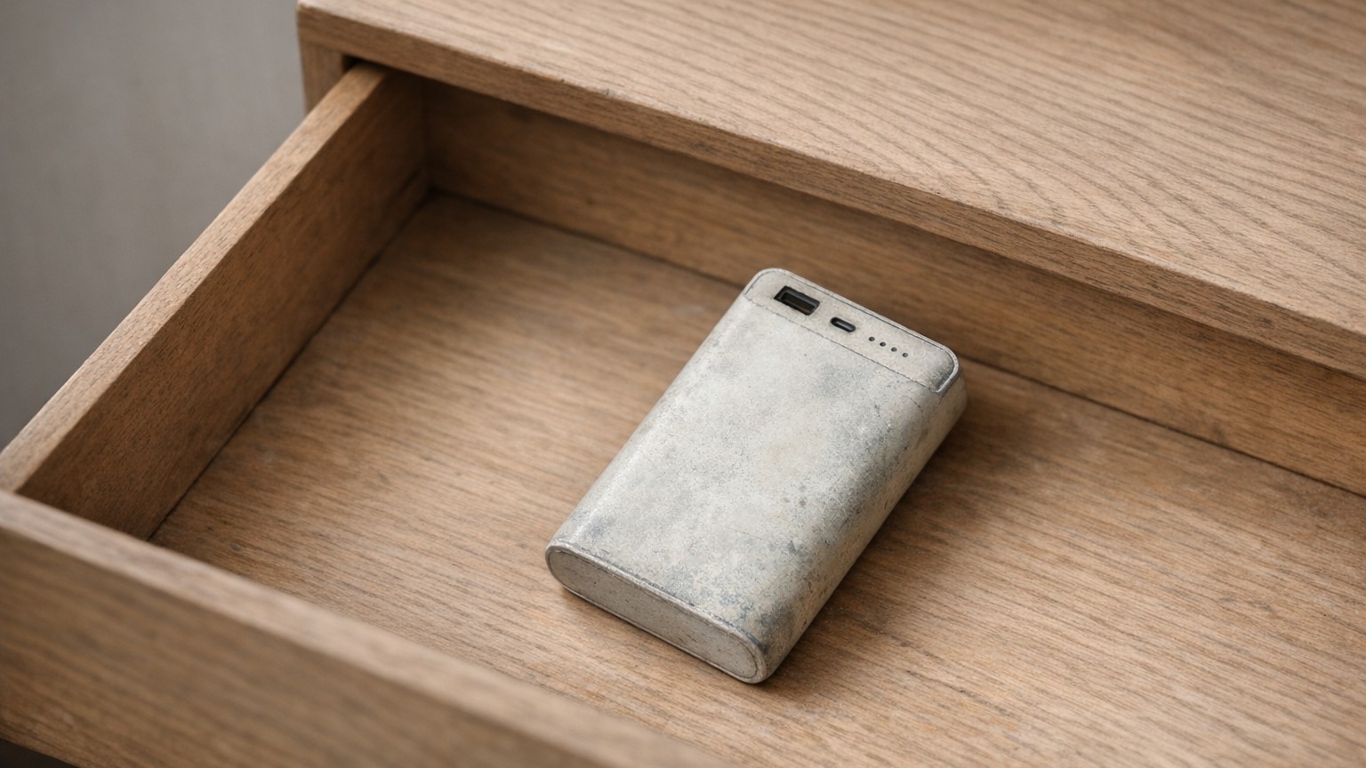 J'ai rangé ma batterie externe pleine dans un tiroir pour être tranquille : six mois après, en la reprenant, j'ai compris ...