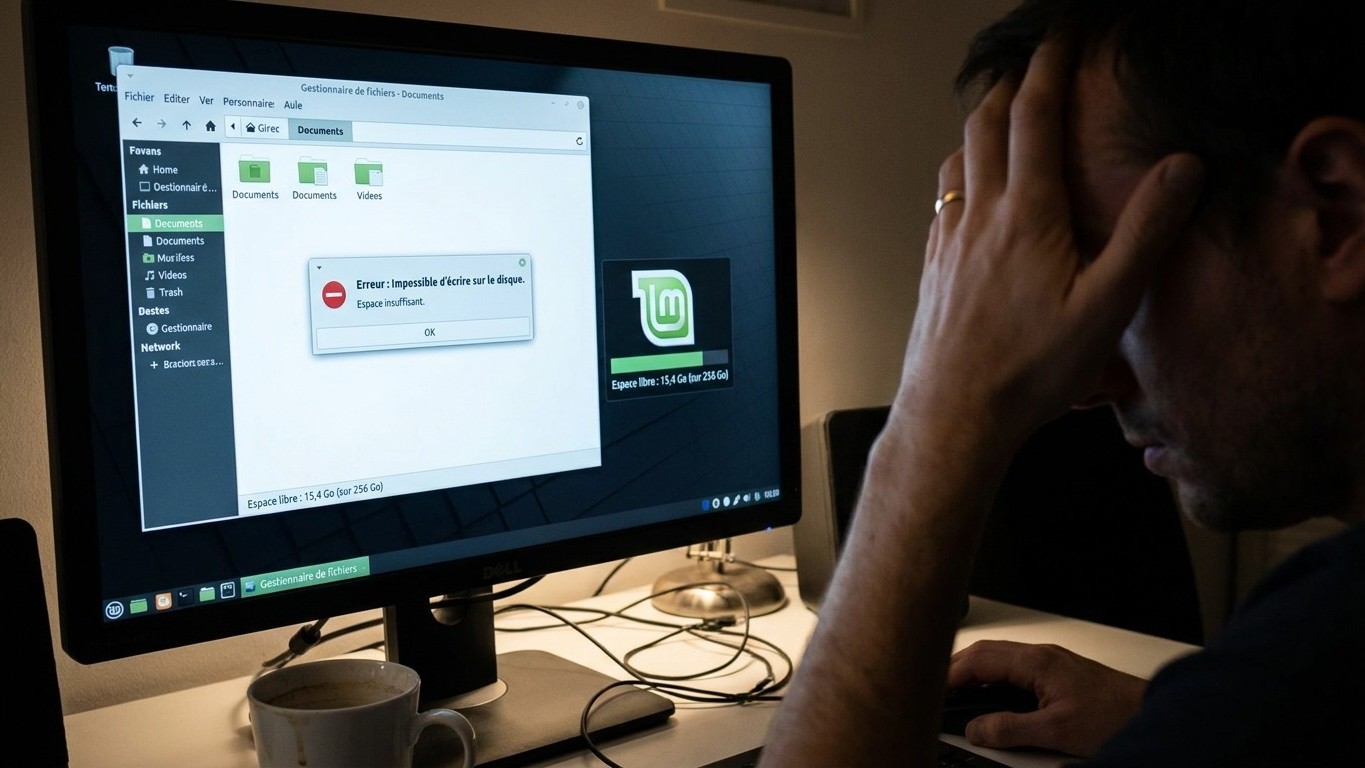 J'ai voulu recopier mes sauvegardes sur mon disque Linux juste parce qu'il restait 200 Go libres : chaque fichier a été re...