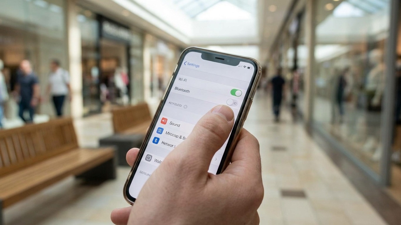 Mon voisin coupe toujours son Bluetooth avant d'entrer dans le centre commercial et ce n'est pas pour économiser la batterie